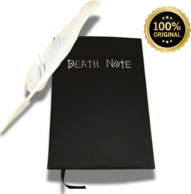데스노트 데쓰노트 비밀책 공책 쓸모없는 웃긴 신박한 아이디어 선물 유머 노트 깃털펜 포함, 1set, 데스노트(깃털펜 포함)
