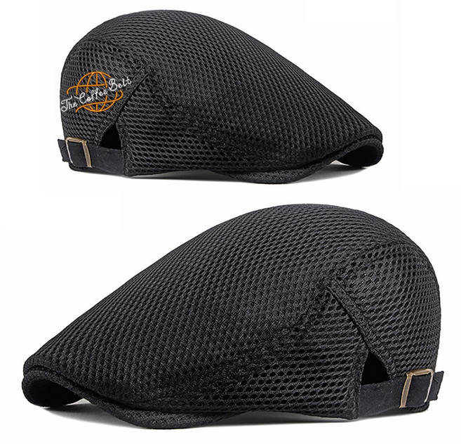 (무료 글자 자수) 가벼운 메쉬 헌팅캡 / 베레모 카페 바리스타 주방 조리모자 골프 여름모자