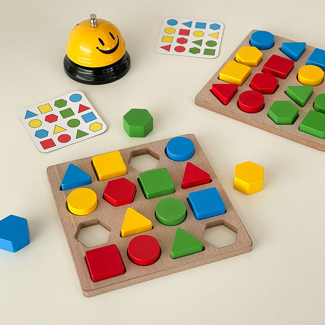 어르신 퍼즐 맞추기 치매예방 기억력 게임 시니어 인지놀이 노인 교구, 1세트