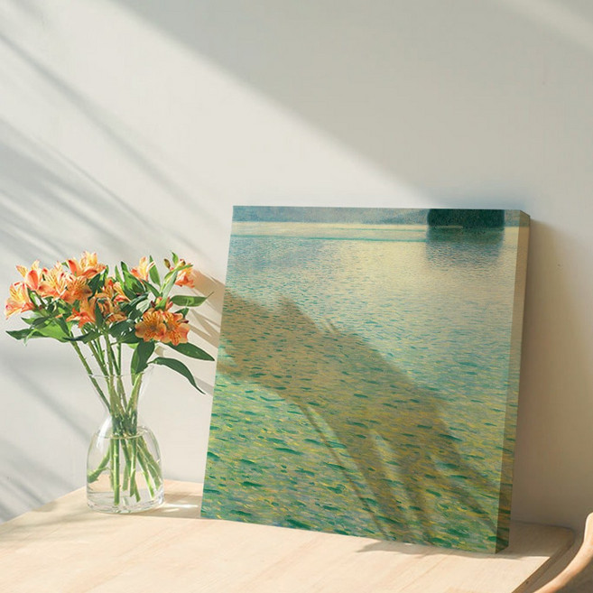 구스타프 클림트 명화 고급인테리어그림 캔버스 액자, 14 아테제의 섬