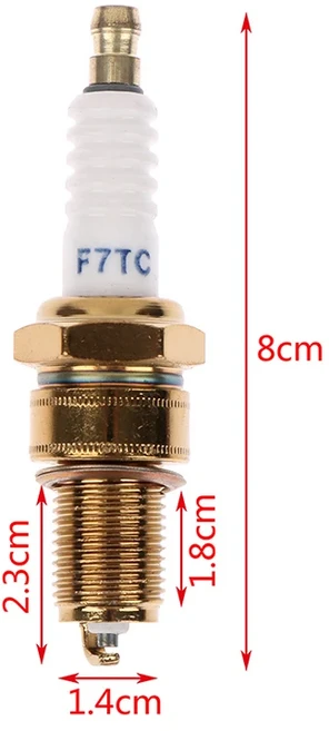 점화 플러그 F7TC 발전기 잔디 깎는 기계 트랙터 로토틸러 워터 펌프 이동 카트 농장 부품, 01 one size