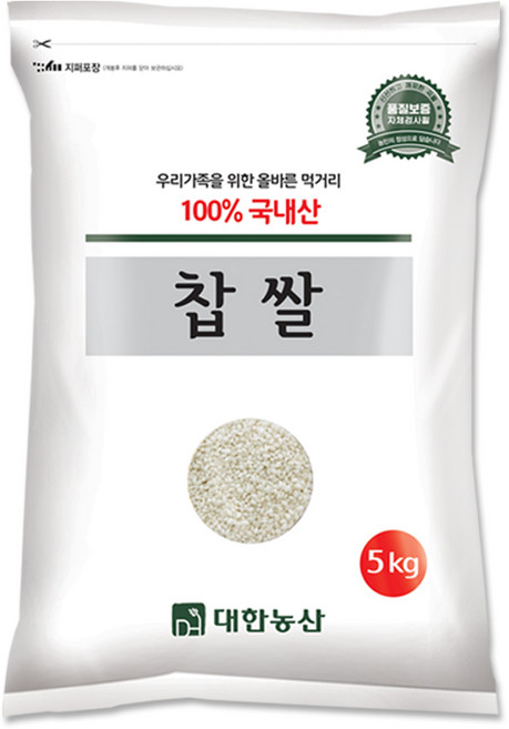 대한농산 찹쌀, 5kg, 1개