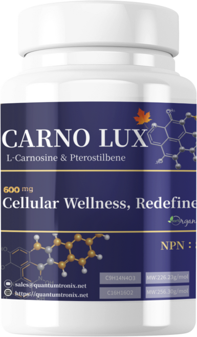 카르노럭스 프리미엄 [Health Canada 인증] 고함량 카르노신 500mg + 프테로스틸벤 100mg 캐나다산 베지60캡슐, 1개, 60회분