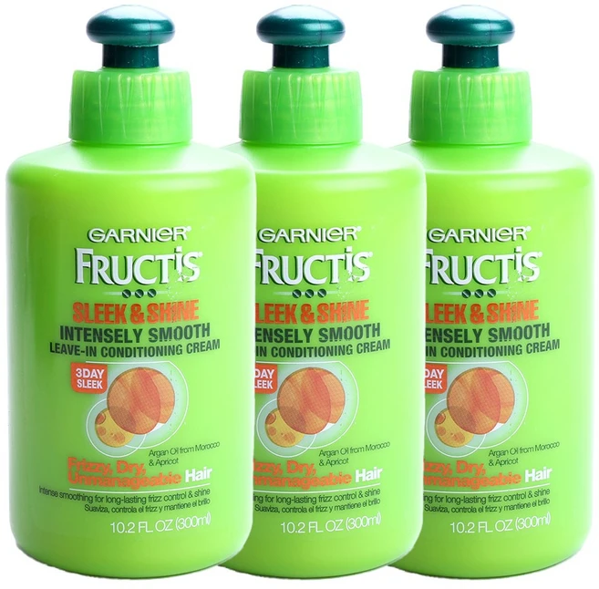 가르니에 프럭티스 슬릭 & 샤인 인텐슬리 스무스 리브 인 컨디셔닝 크림, 300ml, 3개 - 쿠팡