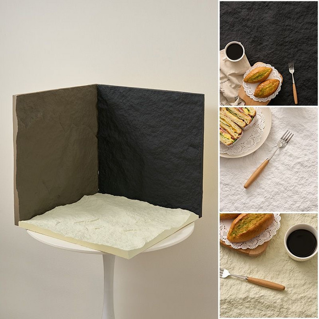 사진 촬영 3D 입체 배경 보드 셀프 스튜디오 배경지 인스타 감성 소품, 1개, 진그레이60x60cm