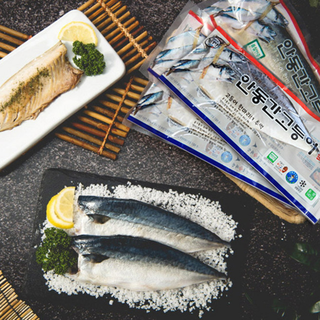 안동 간고등어 반마리(특) 180g, 안동 간고등어 반마리(특) 180g x 15팩, 15개