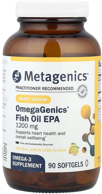 아이허브 메타제닉스 OmegaGenics EPA 1200 레몬 라임 소프트젤 90정, 1개 - 쿠팡