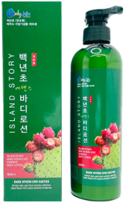 아일랜드스토리 Only Jeju 백년초 에센스 바디로션, 600ml, 1개