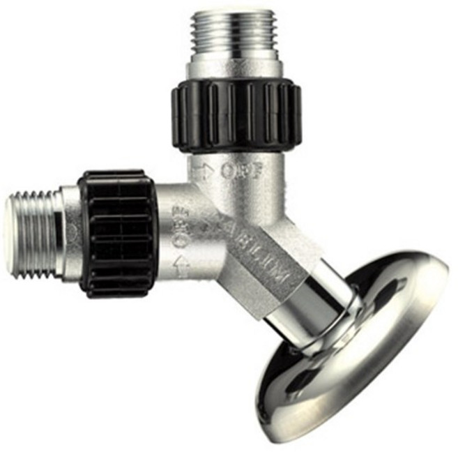 [대림통상] 도비도스 욕실부품 앵글밸브 조절밸브 2구 밸브 PB025-2, 1개