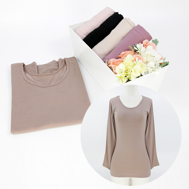 14903 기능성 모달 9부 상의 보온 내의 /빅사이즈 베이직 기본 사계절 엄마 할머니 속티