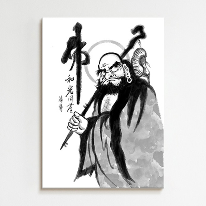 더아트컴퍼니 풍수 거실 현관 불교 달마대사 달마도 그림 액자 20종 (10-20), 12. 다복 달마도