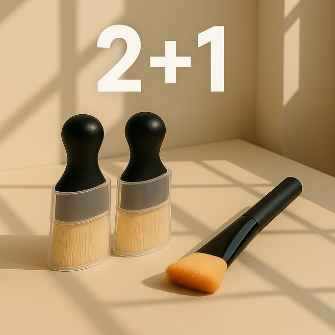 하이이그잼플 다용도 초미세 브러쉬, 3개, 블랙