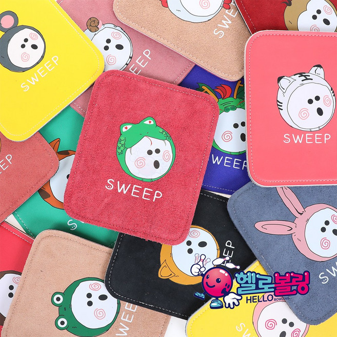 스윕 캐릭터 가죽 볼타올[21가지 타입] / 볼링 볼타월 / 그립력+기름제거 베스트상품 / 색상 랜덤 발송, [선택6] 뱀볼 캐릭터 볼타올, 1개