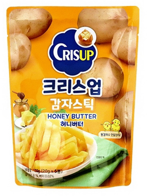 크리스업 감자스틱 허니버터맛 100g X 5개 과자 골라담기 미니 스넥
