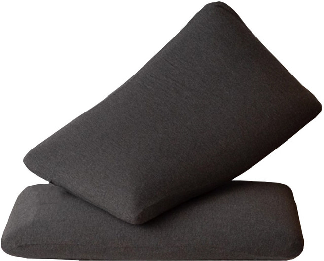 고밀도 메모리폼 베개 항균 빵 베개 낮잠 기능성 베개 뉴시나리오, 2개, 블랙