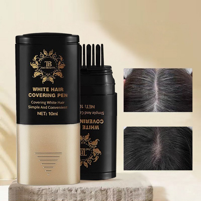 원터치 새치커버 타투 헤어틴트, 2개, 02브라운 블랙