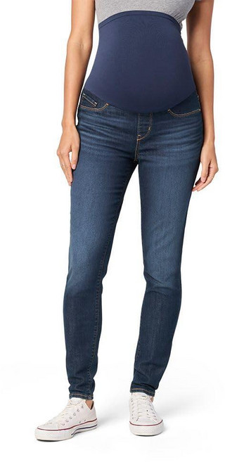 Levi Strauss 시그니처 골드 여성용 토탈 쉐이핑 풀온 스키니 진 플러스 사이즈 가능 Blue Laguna-waterless S 395305
