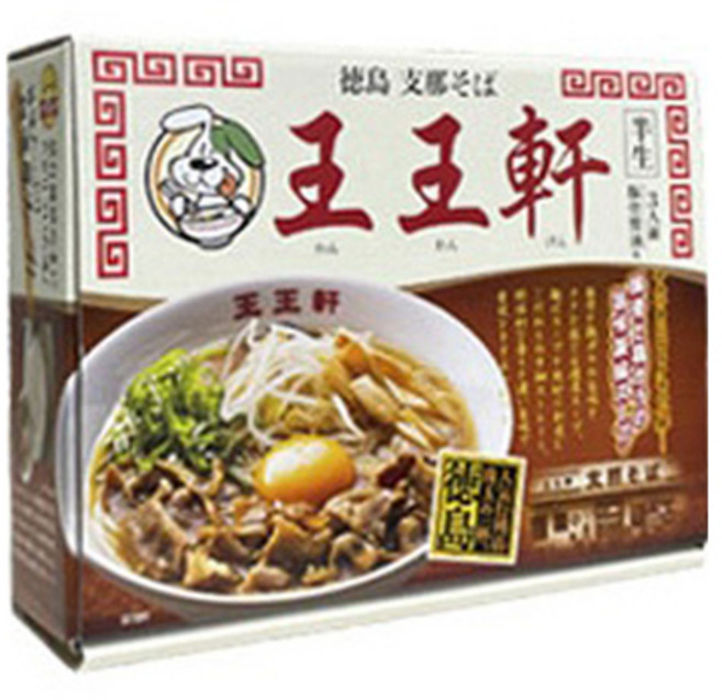 Island Foods 도쿠시마 지나소바 왕왕켄 돈코츠 쇼유맛 3개입 510g, 1개