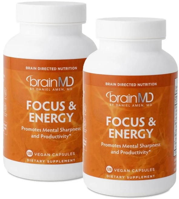 브레인엠디 포커스 앤 에너지 캡슐 BRAINMD Focus and Energy, 120 카운트(2개 팩), 2개, 120정 - 쿠팡