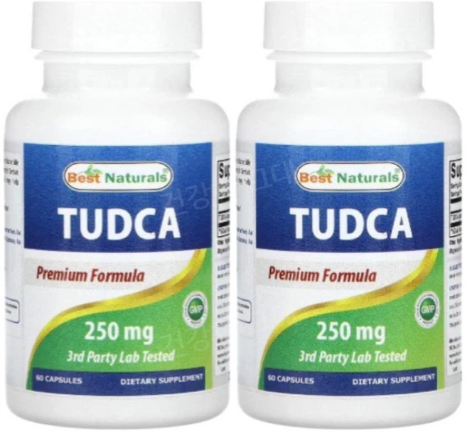 Best Naturals 베스트내추럴 담즙산 유도체 TUDCA 투드카 타우로우르소데옥시콜산 250mg 60캡슐, 60정, 2개 - 쿠팡