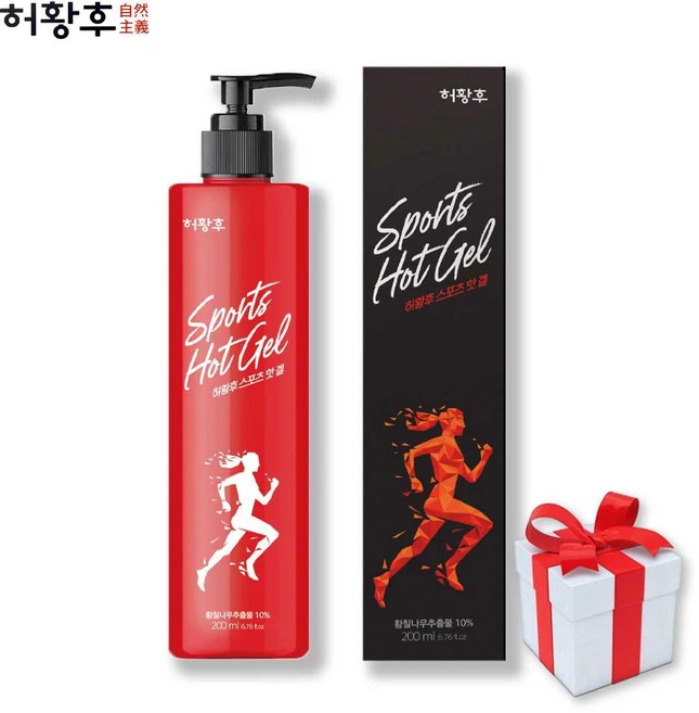 허황후 황칠 서정호 스포츠겔 핫겔 마사지겔 크림, 1개, 200ml - 쿠팡