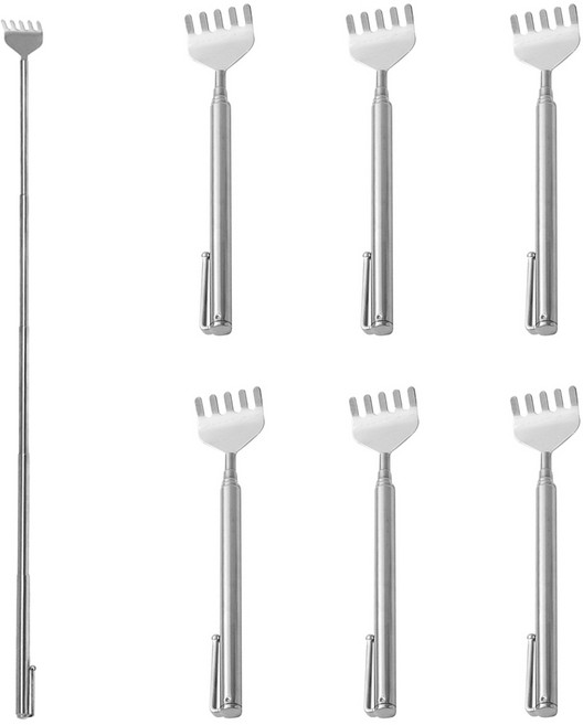 휴대용 스텐 접이식 효자손, 01)안테나 효자손A타입-단일색상, 6개