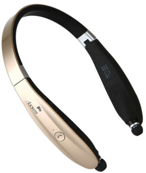 액센 넥밴드 블루투스 이어폰, N920 (골드/KC인증), 골드