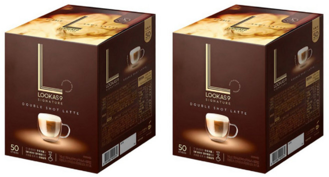 풍부한 더블샷 라떼 50스틱 x 3박스 무지방 우유 함유 크리머 원두 명품 커피 감별사 레버프레소, 14.9g, 50개입, 3개