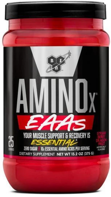 BSN 아미노 X 필수 아미노산 10g BCAA 5g 무설탕 카페인 프리 딸기 드래곤프루트 374g 25회 분량, 1개 - 쿠팡