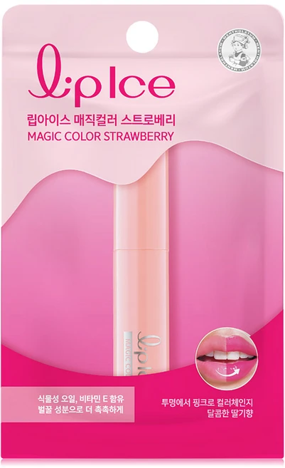 멘소래담 립아이스 매직 컬러 립밤, 스트로베리, 2g, 16개 - 쿠팡