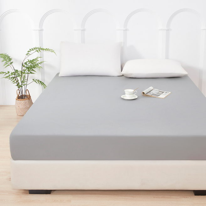 헤르티만 사계절 프리미엄 항균 방수 매트리스 커버, 그레이, 1개