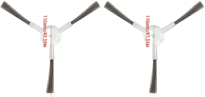 샤오미호환 로봇청소기 소모품 필터 물걸레패드 메인브러시 사이드브러시 먼지봉투 X10 X10+ X10PLUS X20 X20+ X20PLUS X20PRO S20+ S20PLUS, 1세트, 사이드브러쉬2개