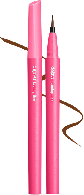 (공식) 데자뷰 붓 펜 리퀴드 아이라이너 0.55ml, 미디움브라움, 1개