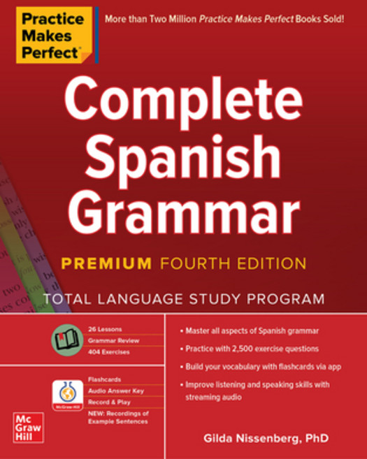 Complete Spanish Grammar Premium Fourth Edition, McGraw-Hill Education, English, 9781260463156