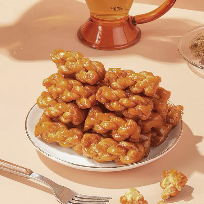 Luntim 한입 흑설탕 꽈배기, 1개, 160g