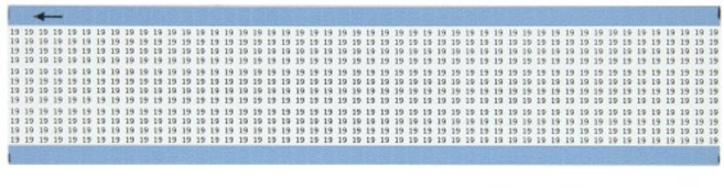 브래디 TMM-19-PK 1.5 마커 길이 B-702 로우 프로파일 광택 비닐 코팅 폴리에스터 흰색 솔리드 숫자 미니어처 와이어 카드에 검은색 전설 19 25장 묶음
