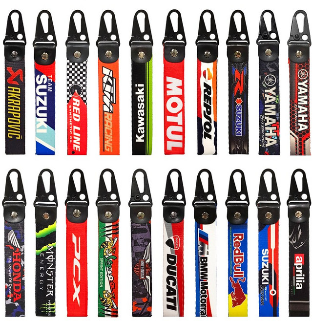 오토바이 키링 바이크 키홀더 다용도 열쇠고리 스트랩 라이더 키체인, 17