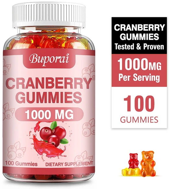 크랜베리 1000mg 방광 신장 건강 요로 감염 지원 구미, 100정, 1개 - 쿠팡