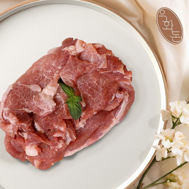 [우화돈][냉장]프리미엄 보성녹돈 전지 앞다리살 불고기용 500g, 1개