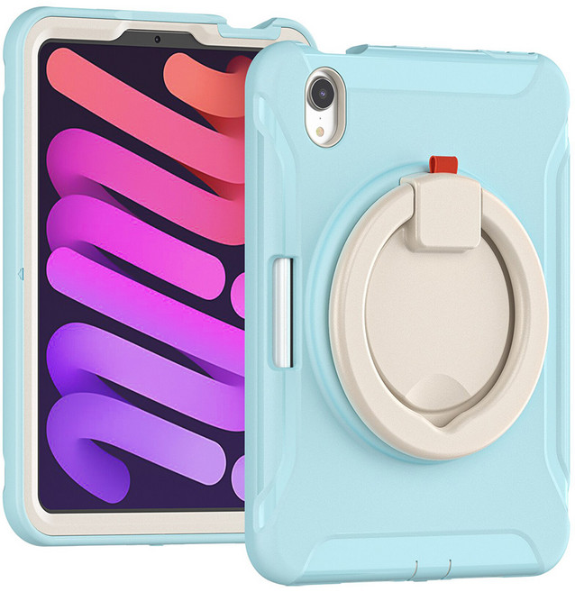 스냅케이스 태블릿PC 마카롱 아머 거치대 케이스, 스카이