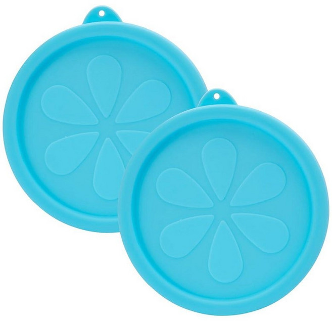 Ullnosoo Pyrex 7201-PC용 4컵 실리콘 교체 뚜껑 유리 그릇에 안전 전자레인지 식기 세척기 및 냉동고용 원형 씰 보관 커버 4개 누출 방지 쉬운 구별을, 4 Cup*2, Blue
