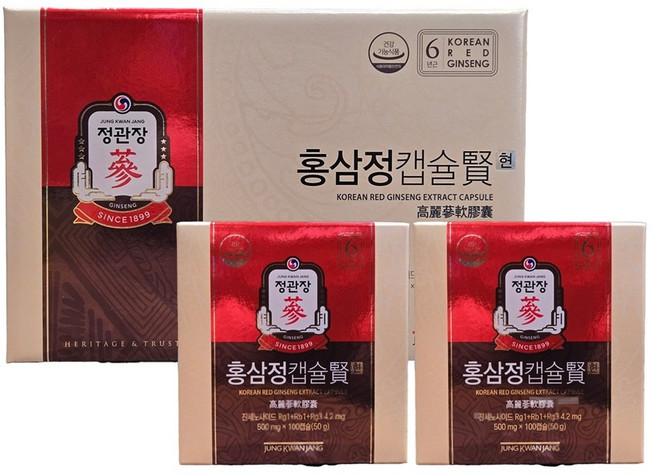 정관장 홍삼정 캡슐 현 100캡슐 X 2개입, 200정, 1개