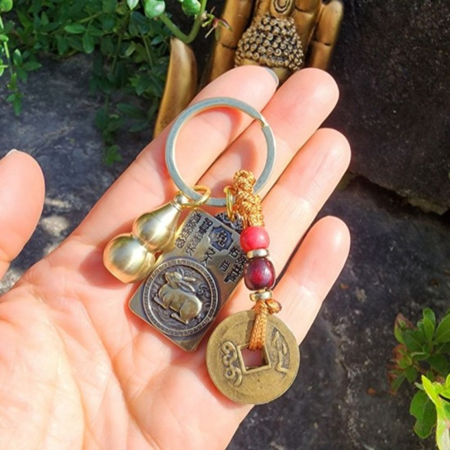 십이지신 띠별 수호신 호리병 재물운 행운 열쇠고리 금전운 풍수지리 소원성치 액막이 엽전