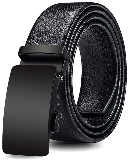 自動扣頭真皮帶 商務休閒兩用 舒適耐用 展現男士品味