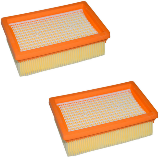 솔리템 KARCHER 카처 업소용 청소기 필터 WD4 WD5 WD6 호환 카트리지, 2개, 먼지필터
