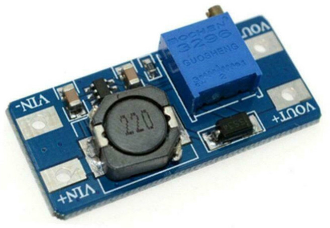 티앤디 아두이노 MT3608 스텝업 컨버터 2A 승압 모듈 DC컨버터 부스터, 1개