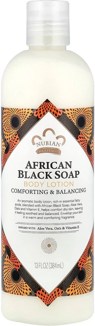 누비안 헤리티지 바디 로션 아프리칸 블랙 솝 384ml (13 fl oz) NBH-10606 - 쿠팡