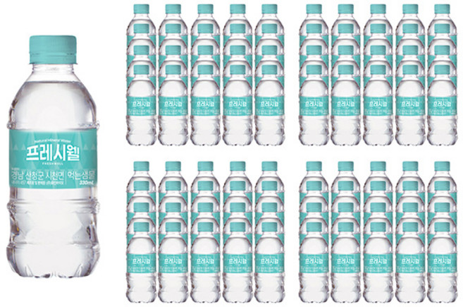 프레시웰 먹는샘물 330mlx80병, 80개, 330ml