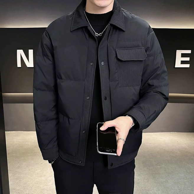 男士翻領羽絨外套
