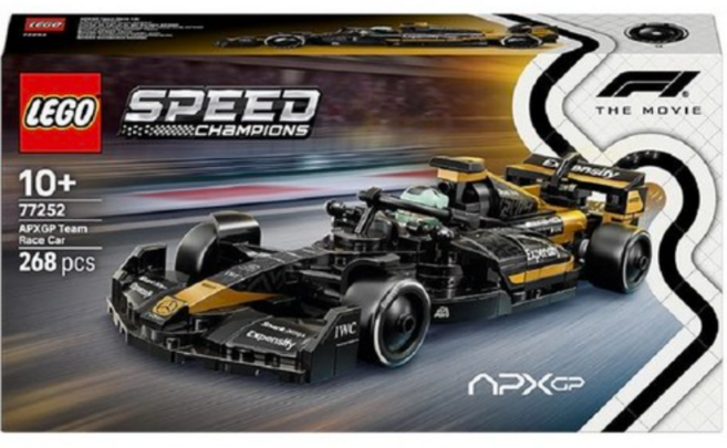 레고 스피드챔피언 F1 더 무비의 APXGP 팀 레이스카 77252, 1개, 혼합색상
